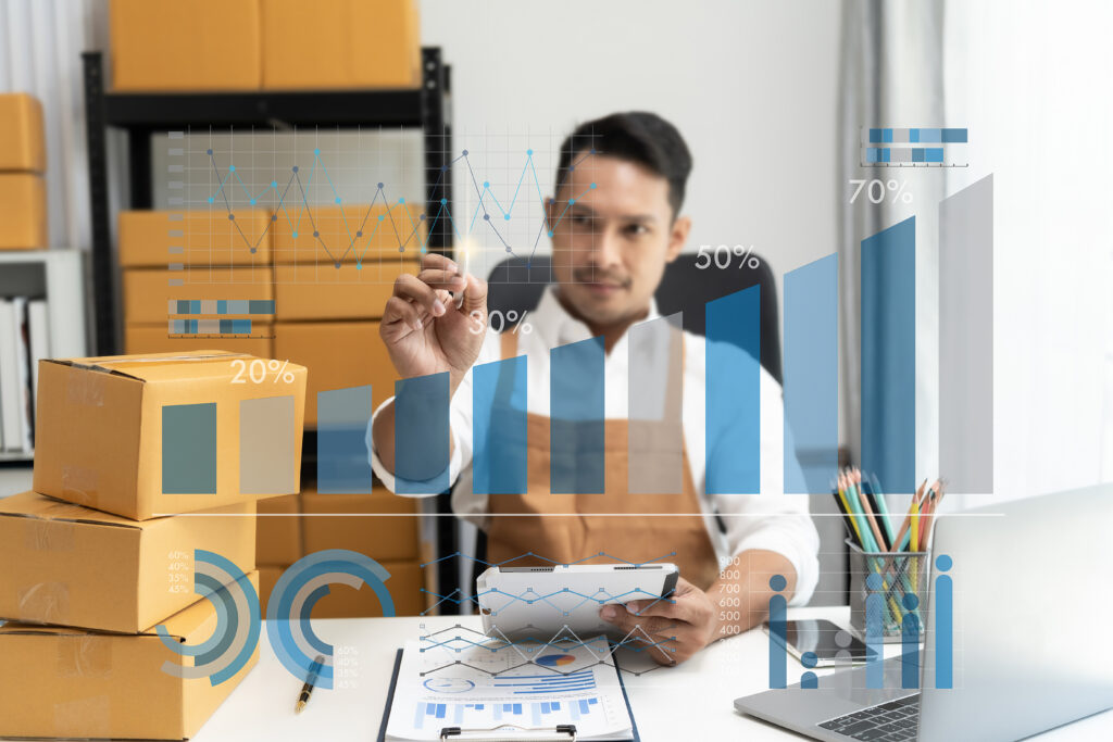 growing savings businessmen work in sme, or small and medium siz